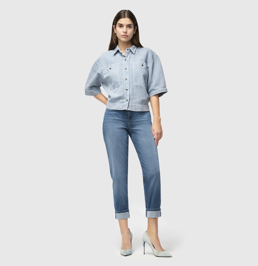 Mac Damen Jeans Summer Mid Blue