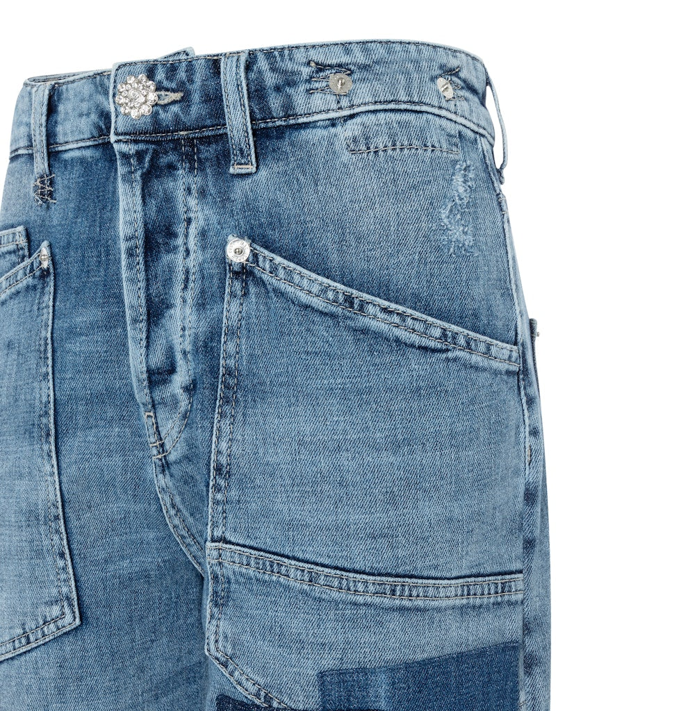 Mac Damen Jeans Patched Destroy