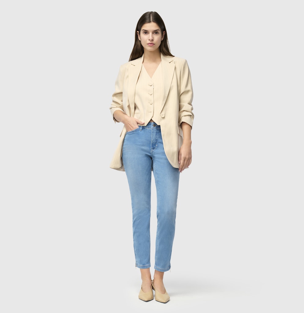 Mac Damen Jeans Classy Grey Blu