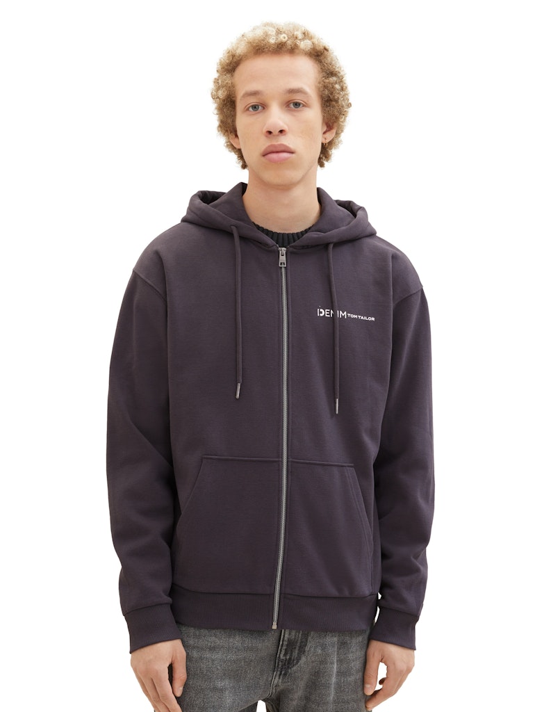 Tom Tailor denim Herren Sweatjacken Coal Grey