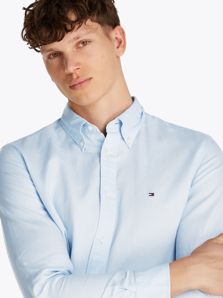 Tommy Hilfiger Herren Hemden Co Blue