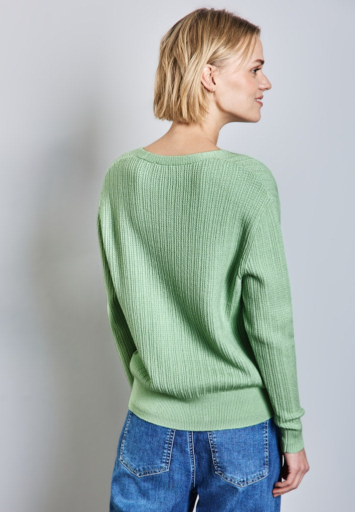 Street One Damen Pullover Milky Gre