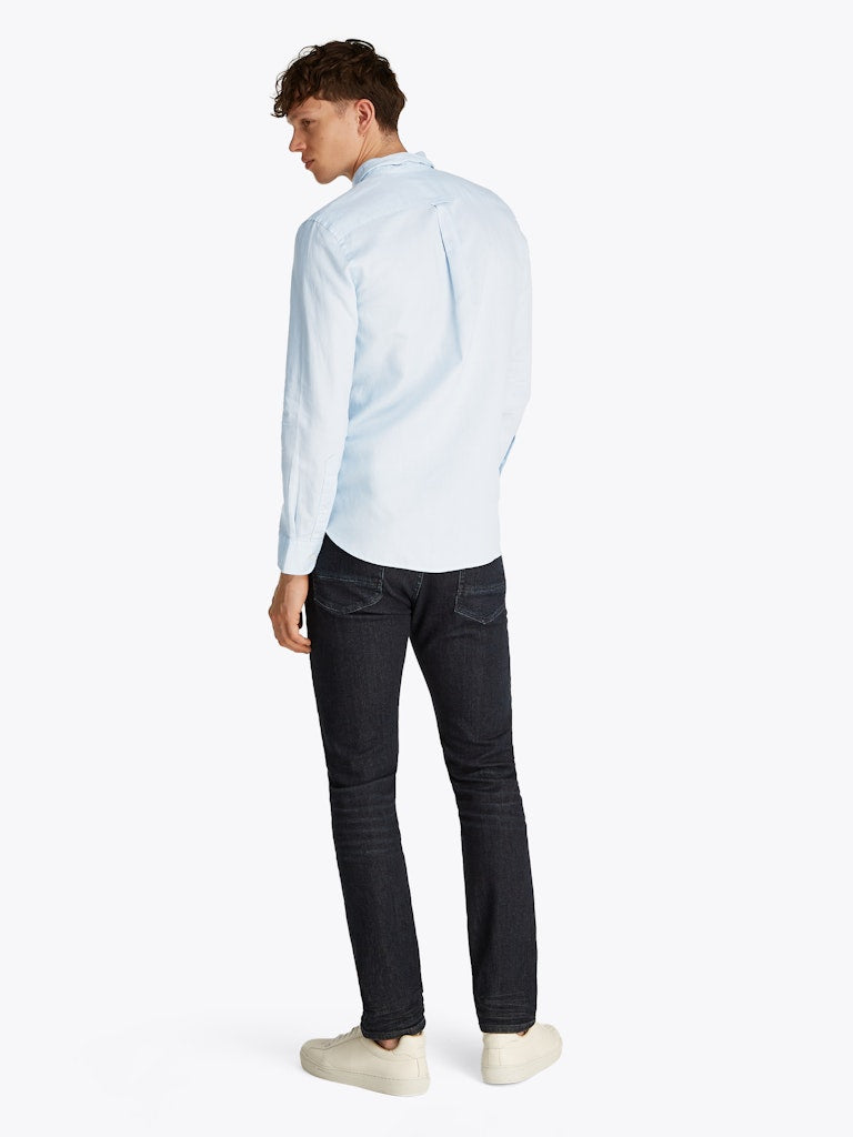 Tommy Hilfiger Herren Hemden Co Blue