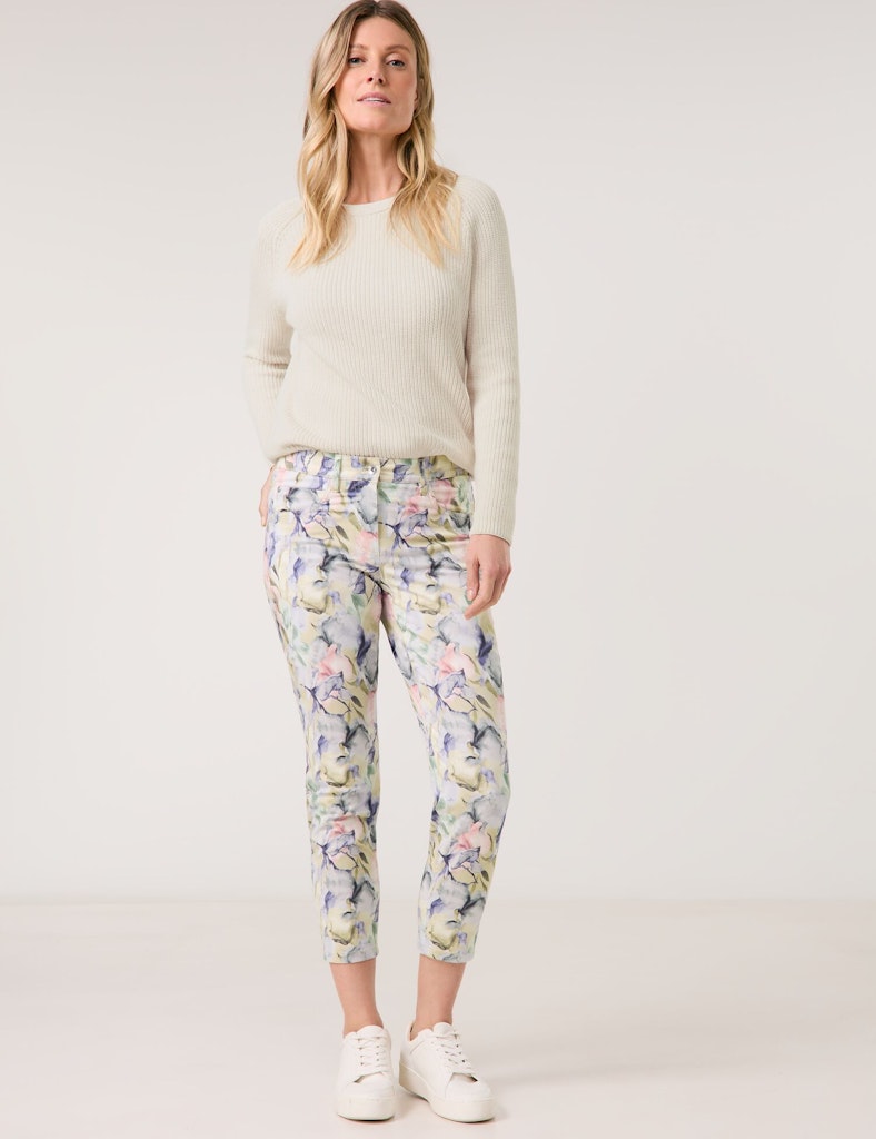 Gerry Weber Damen Jeans Blue/Green/Natu