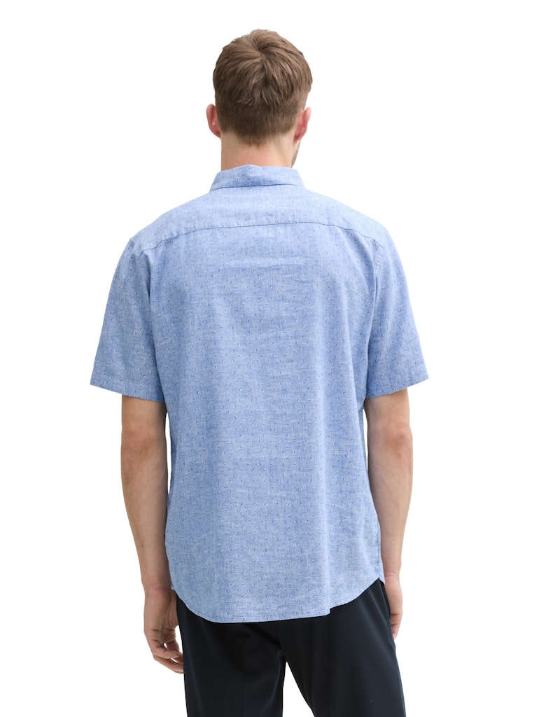Tom Tailor Herren Hemden kurz Mid Blue Dot De