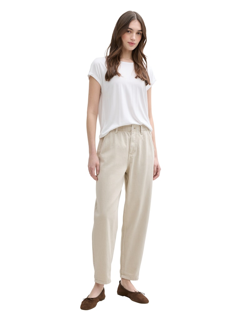 Tom Tailor denim Damen Hosen Beige Grey