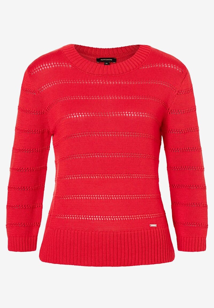 More & More Damen Pullover Soft Red