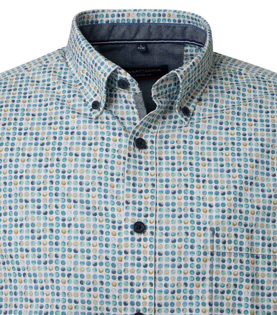 Casa Moda Herren Hemden Aqua Bis Pe