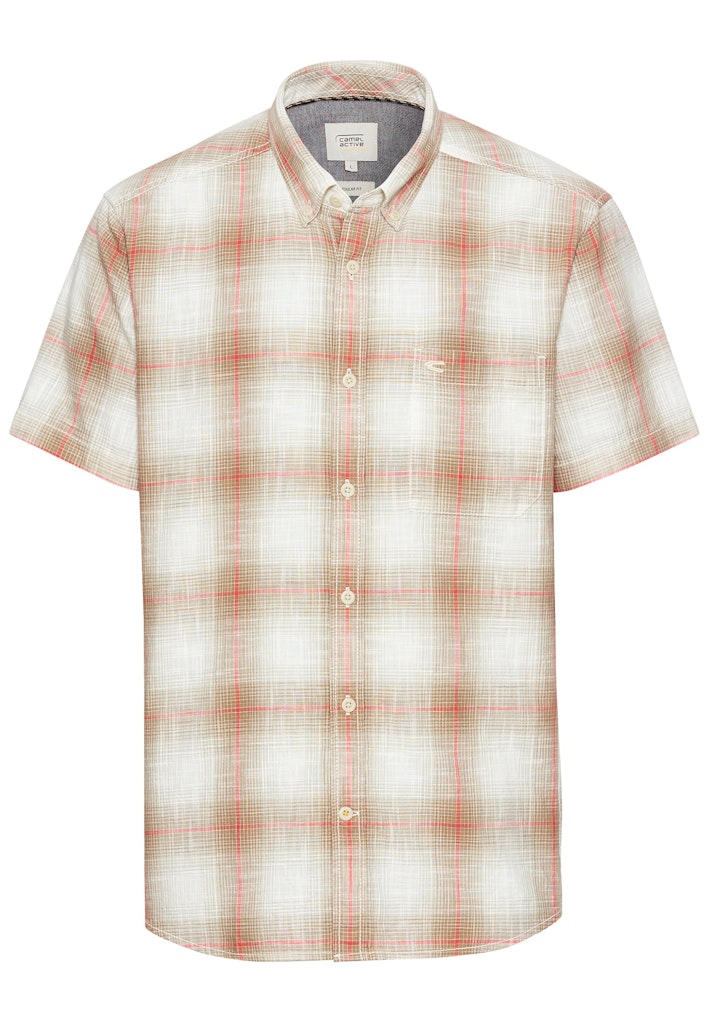 Camel active Herren Hemden kurz Sunfaded Red