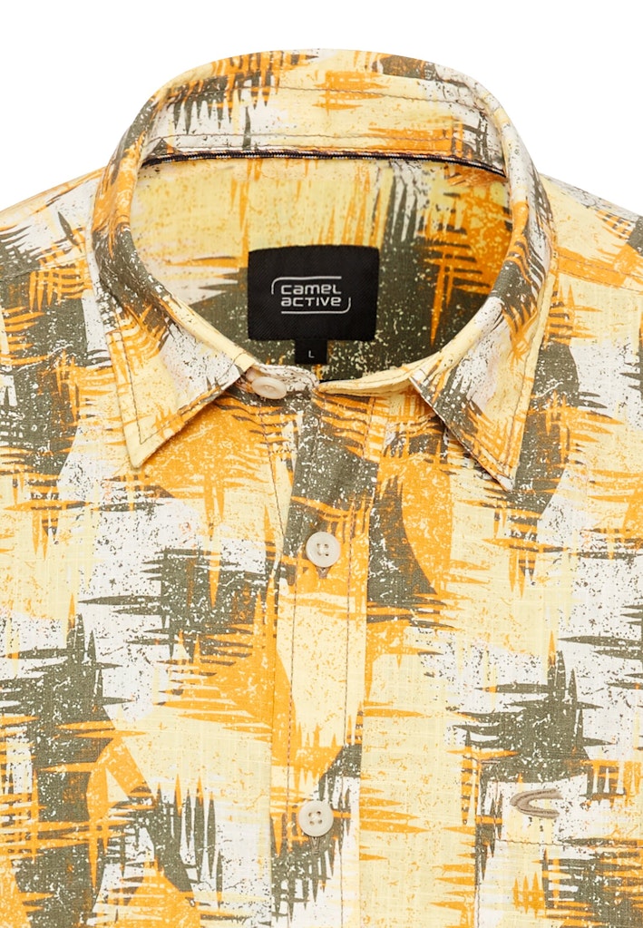 Camel active Herren Hemden kurz Dusty Citron