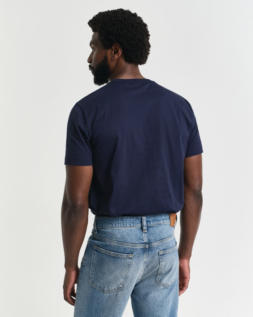 Gant Herren T-Shirts kurz Evening Blu