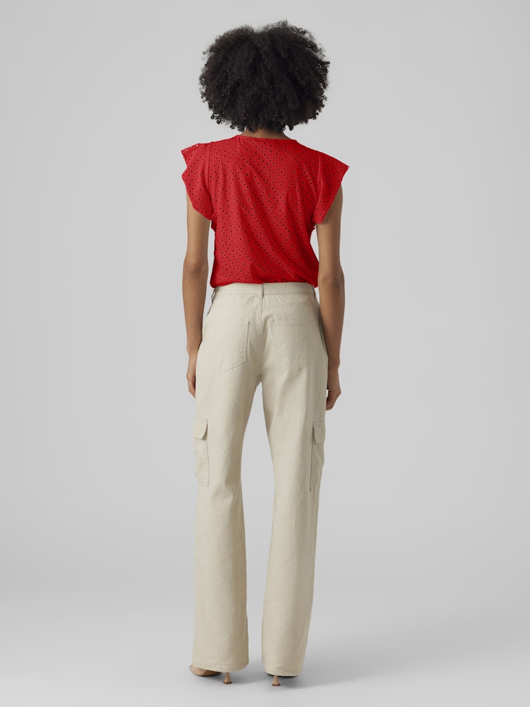 Vero Moda Damen T-Shirts Fiery Red