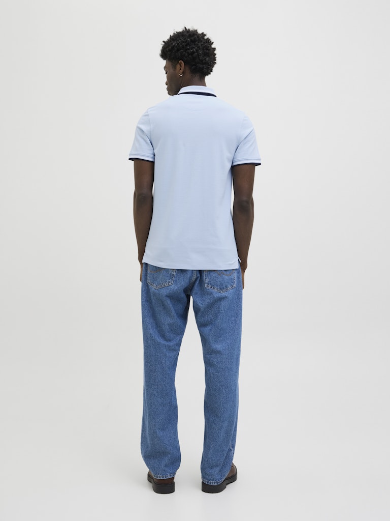 Jack & Jones Herren Polo-Shirts Chambray Blue/P