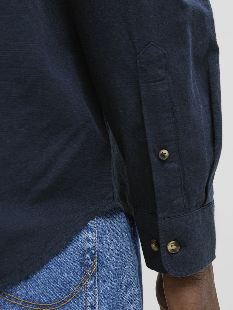 Jack & Jones Herren Hemden lang Navy Blazer