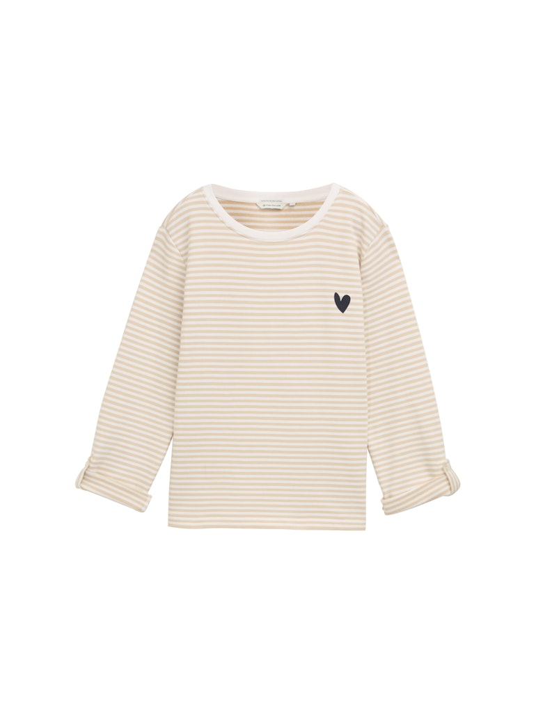 Tom Tailor Damen Sweatshirts Beige Offwhite