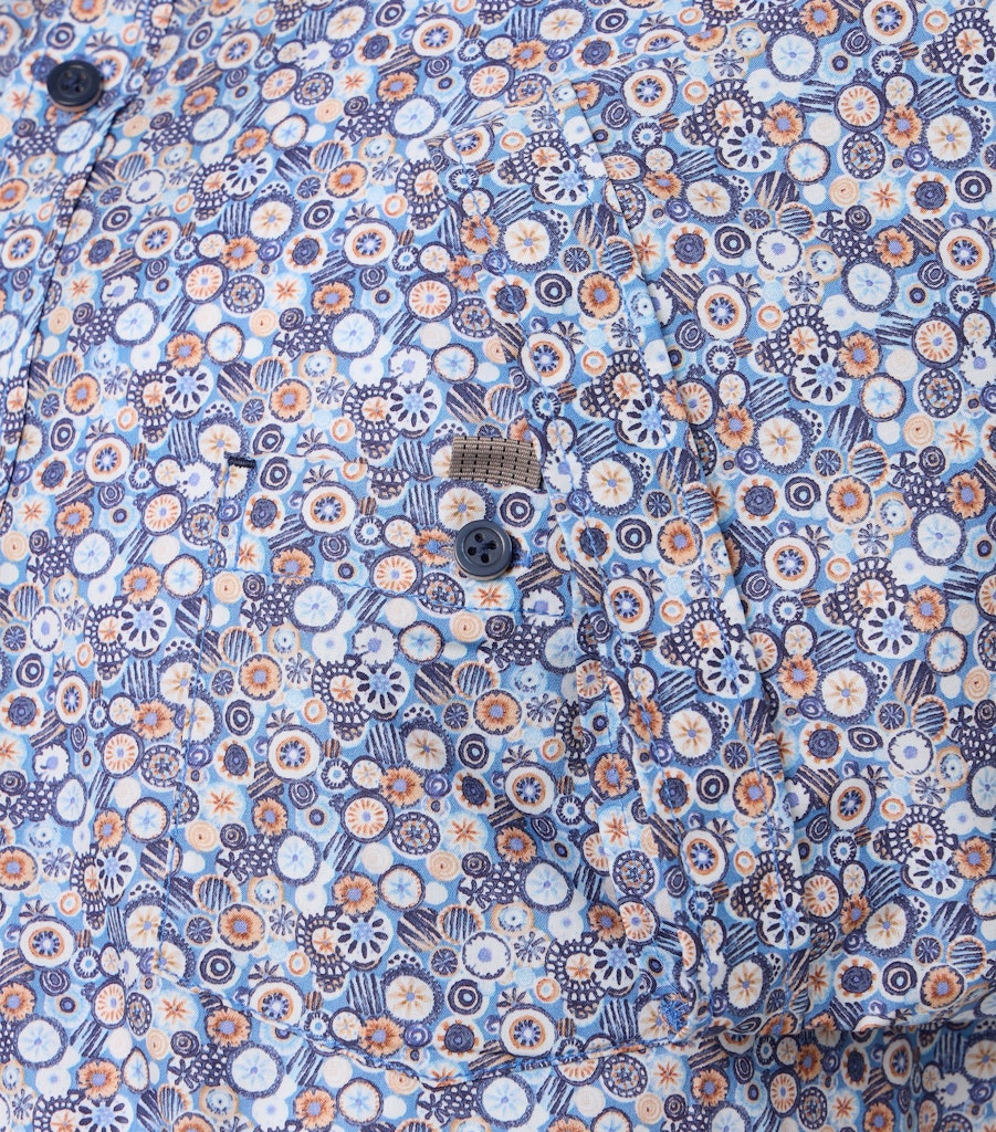 Casa Moda Herren Hemden kurz Blau