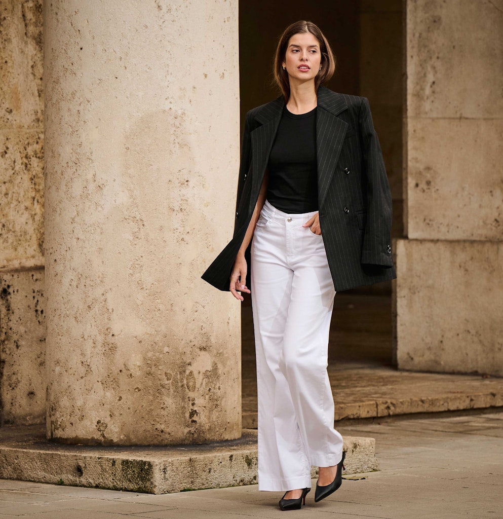 Mac Damen Jeans White Denim