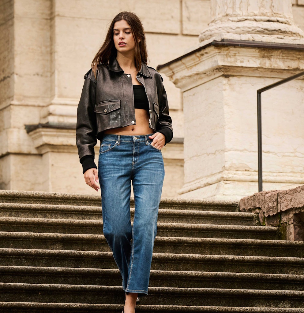 Mac Damen Jeans Basic Blue Ston