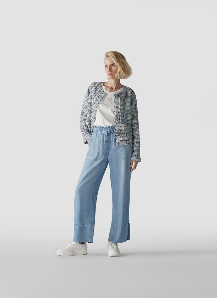 Le Comte Damen Hosen Hellindigo
