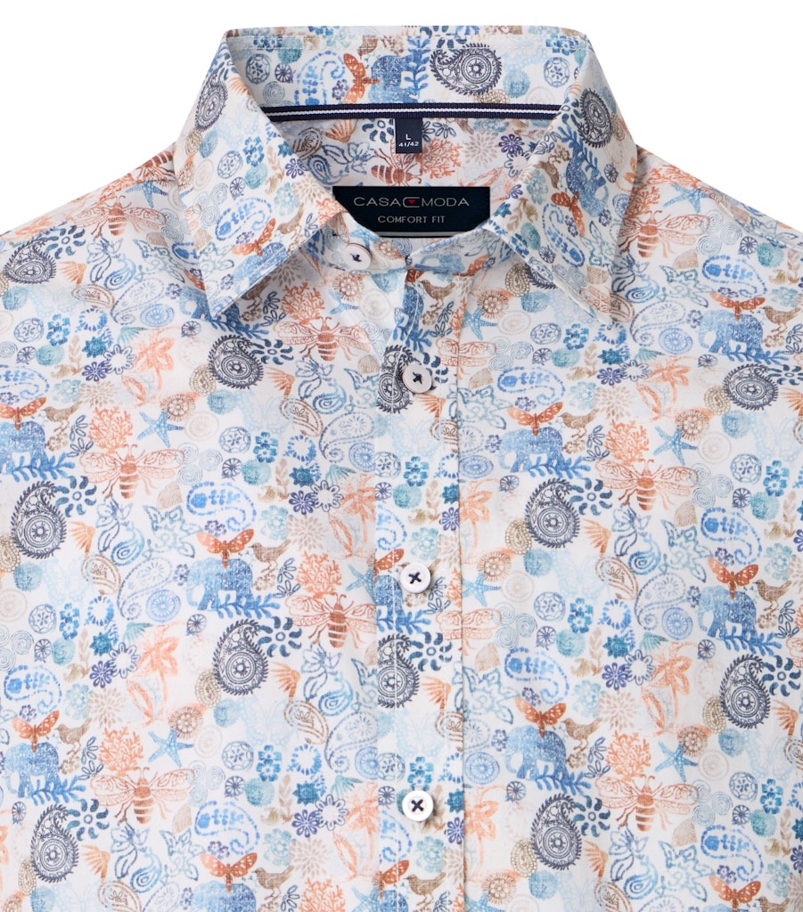 Casa Moda Herren Hemden kurz Blau