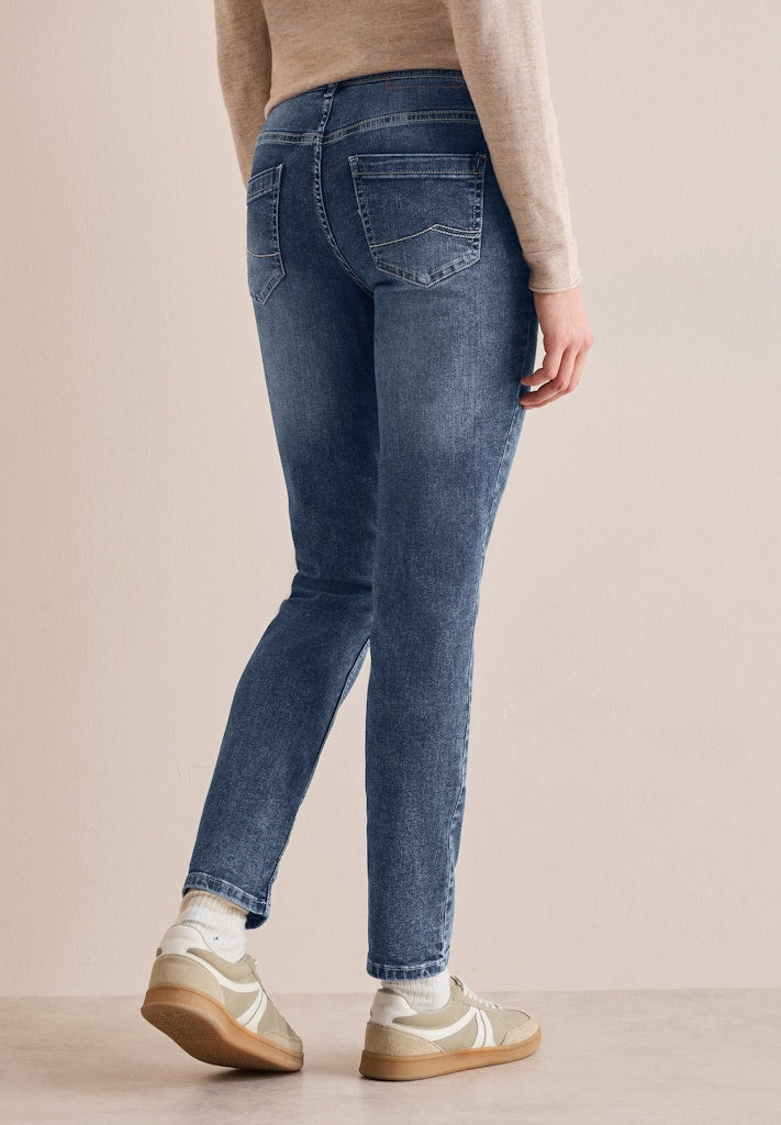 Cecil Damen Hosen Mid Blue