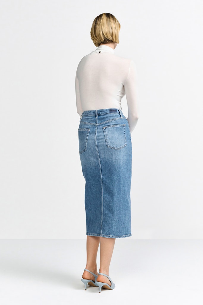 Rich & Royal Damen Rcke Denim Blue
