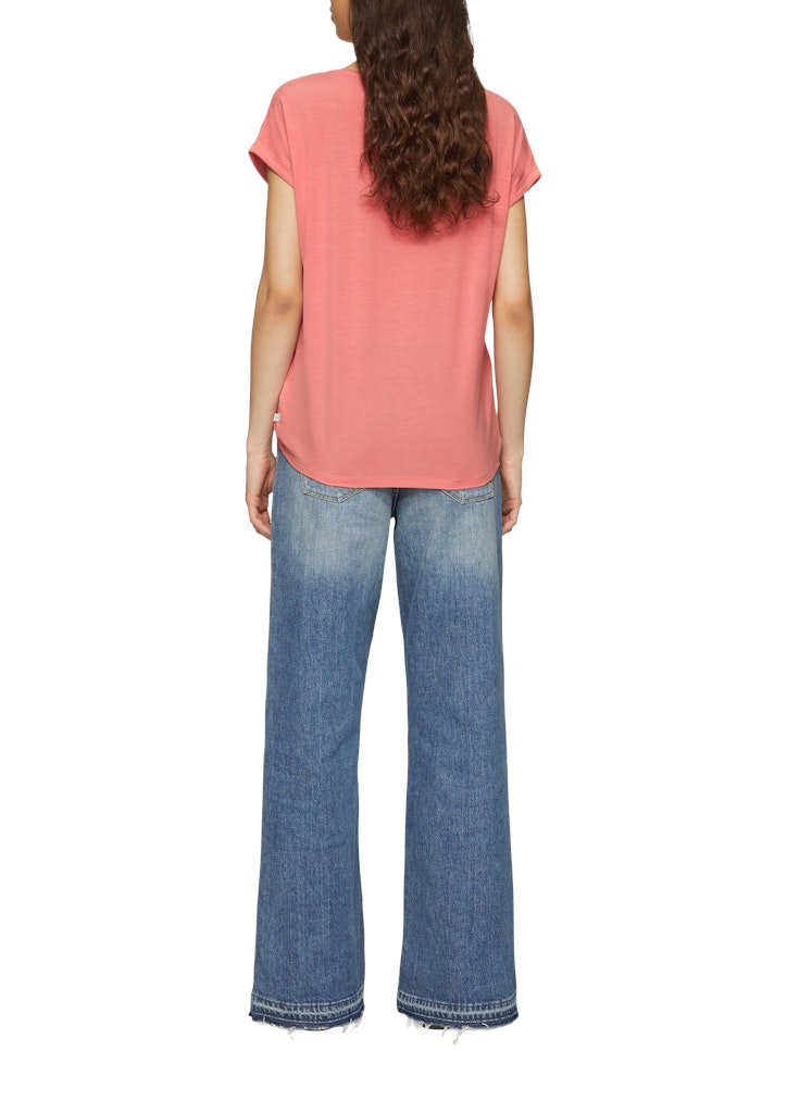 QS by S.Oliver Damen T-Shirts Red