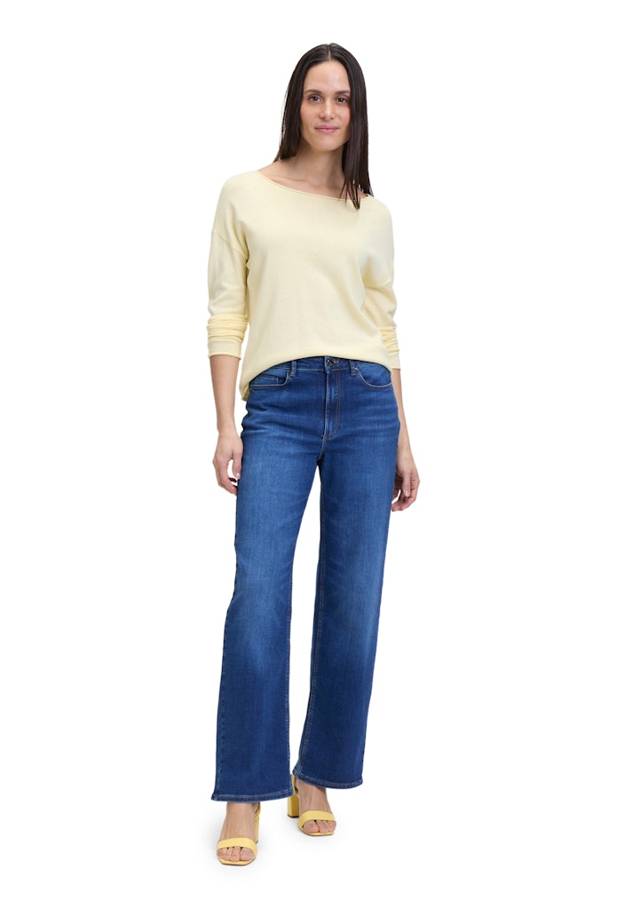 Betty & Co Damen Pullover Pastel Yellow