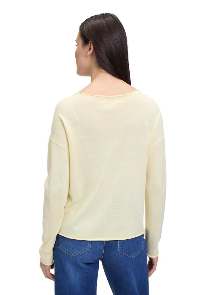 Betty & Co Damen Pullover Pastel Yellow