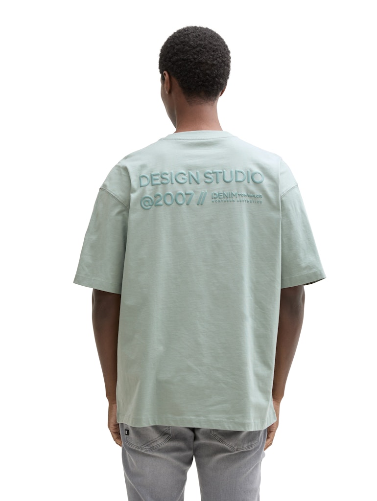 Tom Tailor denim Herren T-Shirts kurz Light Ice Blue
