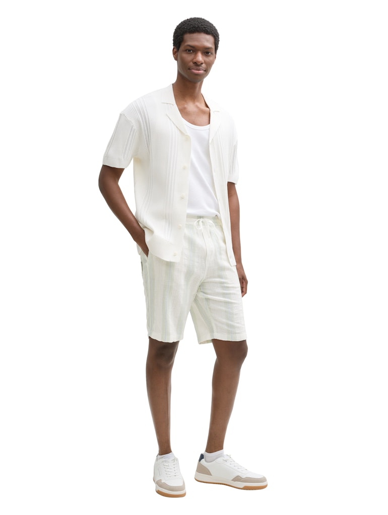 Tom Tailor denim Herren Shorts Off White Big S