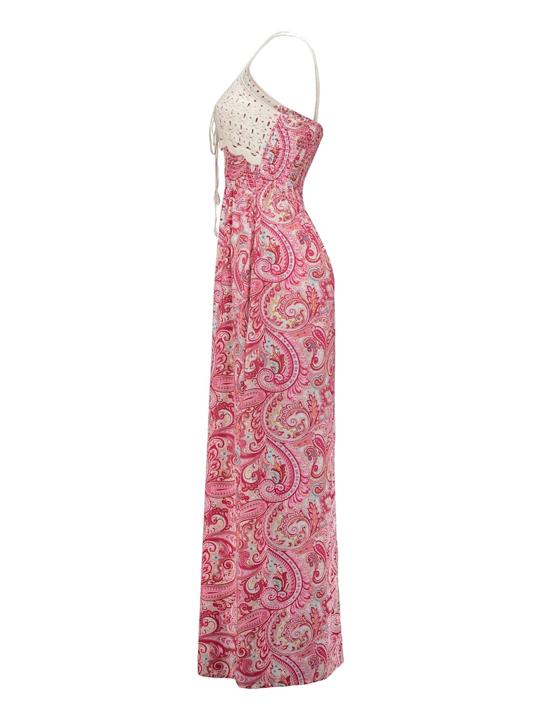 Haily's Damen Kleider Pink Paisl