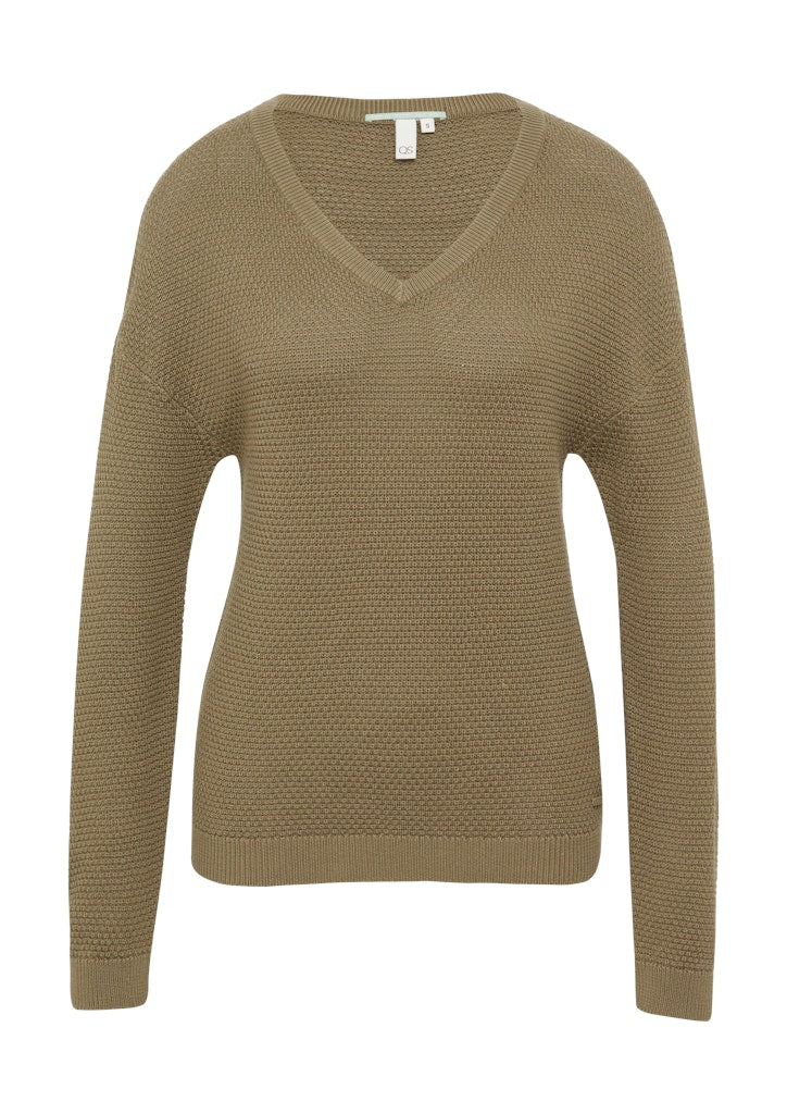 QS by S.Oliver Damen Pullover Green