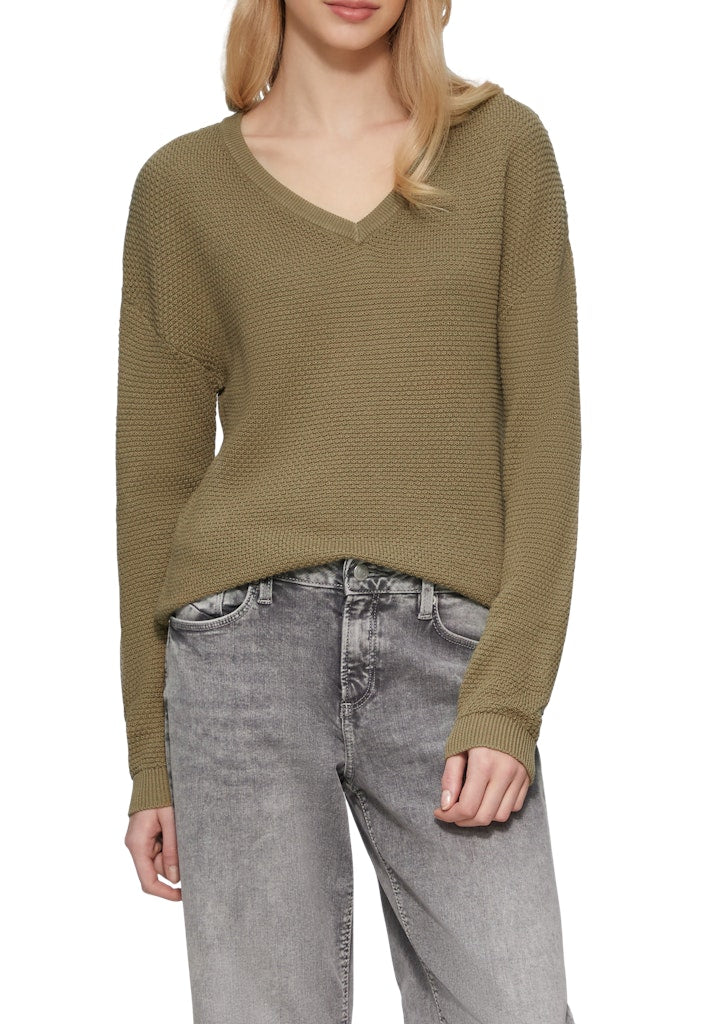 QS by S.Oliver Damen Pullover Green