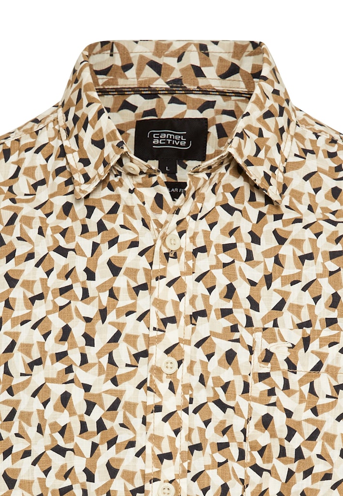 Camel active Herren Hemden kurz Wood