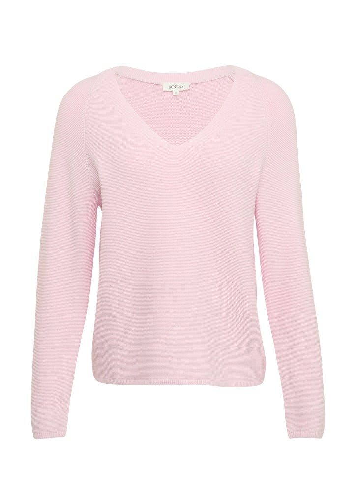S. Oliver red Damen Pullover Lilac/Pink