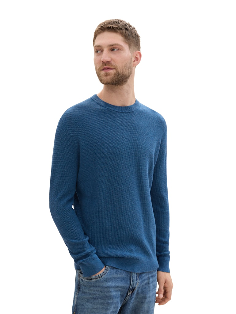 Tom Tailor Herren Pullover Dark Teal Melan