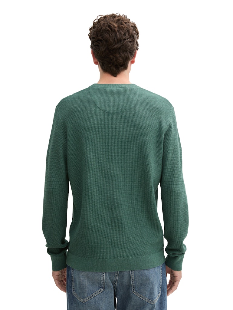 Tom Tailor Herren Pullover Green Dust Mela