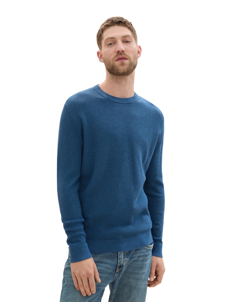 Tom Tailor Herren Pullover Dark Teal Melan