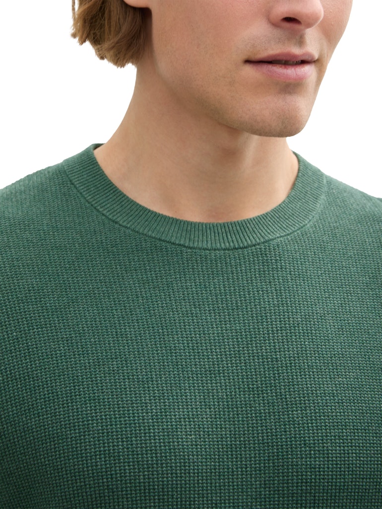 Tom Tailor Herren Pullover Green Dust Mela
