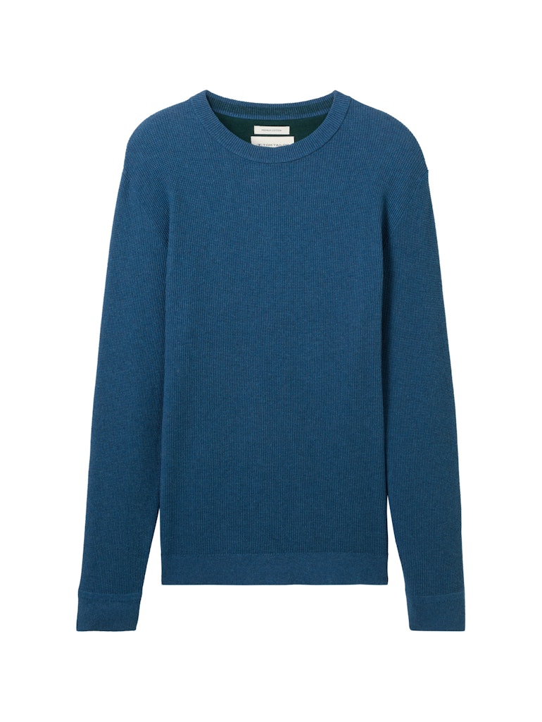 Tom Tailor Herren Pullover Dark Teal Melan