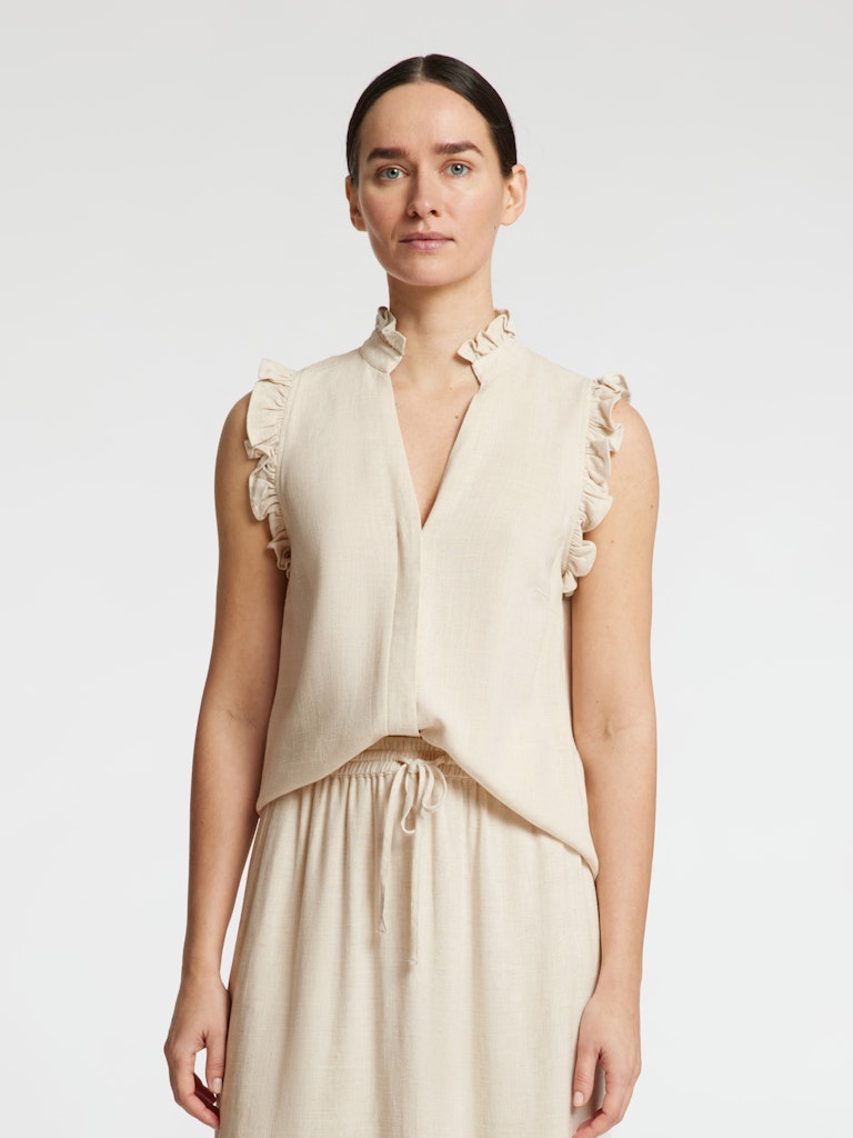 Selected Femme Damen Blusen Sandshell