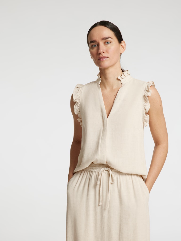 Selected Femme Damen Blusen Sandshell