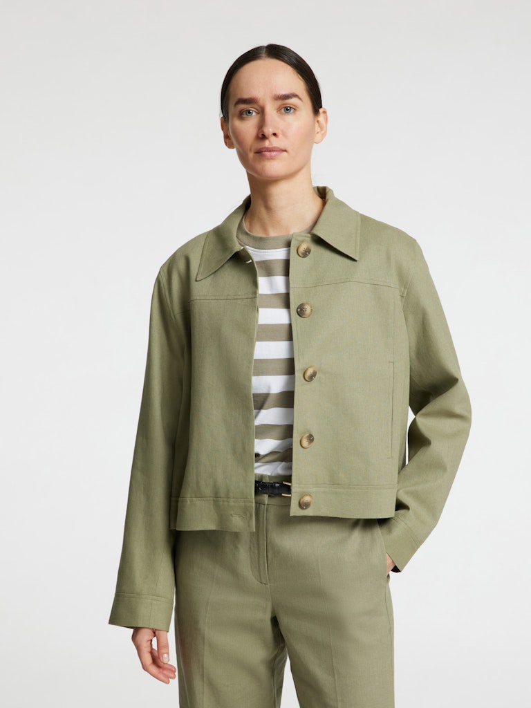 Selected Femme Damen T-Shirts Vetiver/Bright