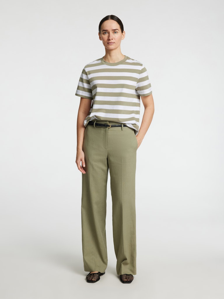 Selected Femme Damen T-Shirts Vetiver/Bright