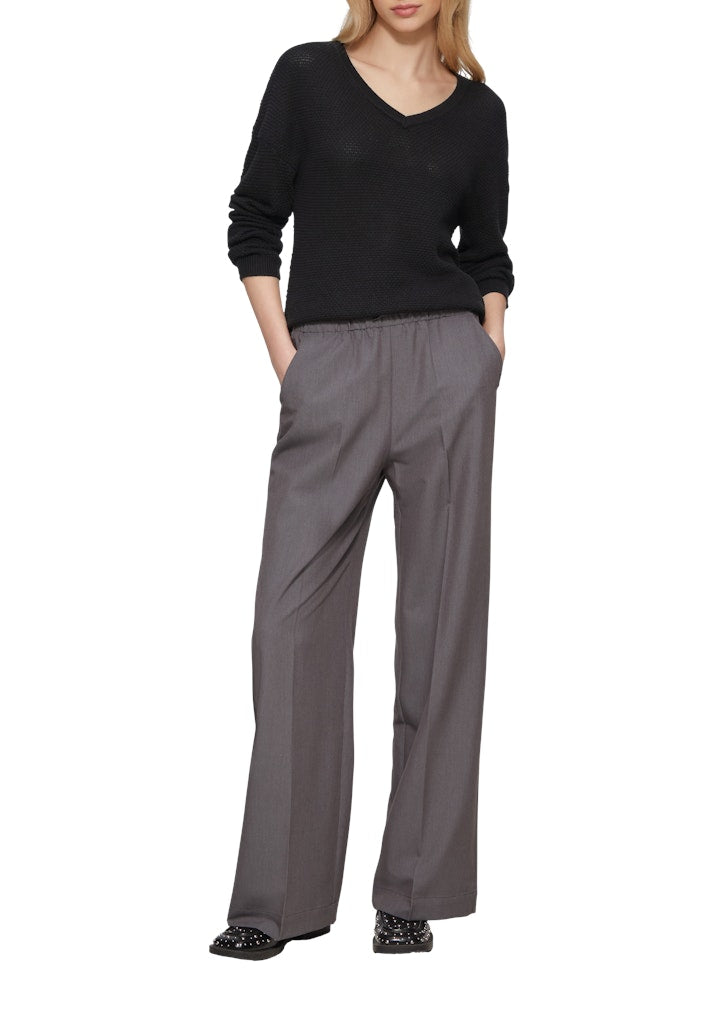 QS by S.Oliver Damen Pullover Grey/Black
