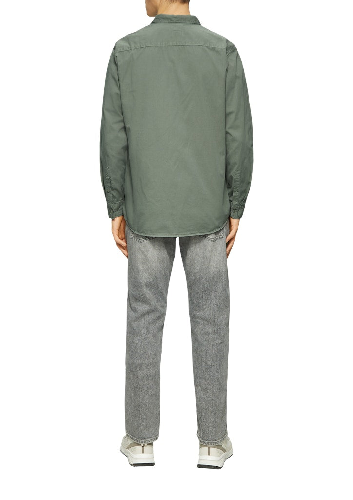 QS by S.Oliver Herren Hemden lang Green