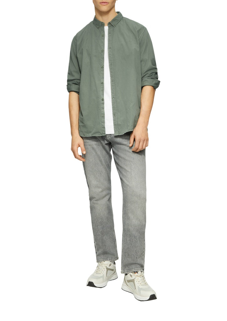 QS by S.Oliver Herren Hemden lang Green