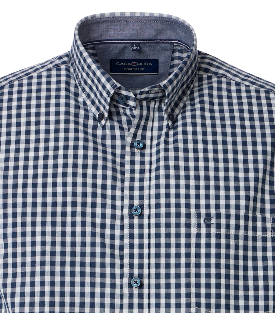 Casa Moda Herren Hemden kurz Blau