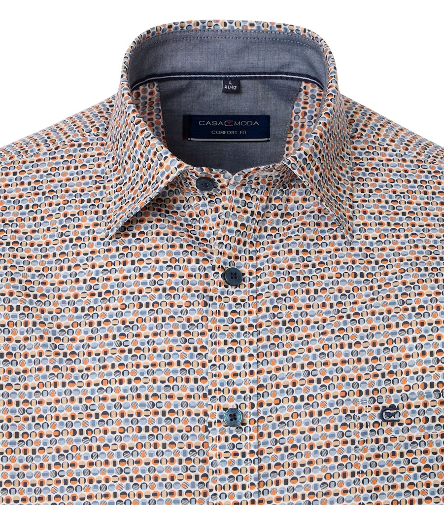 Casa Moda Herren Hemden kurz Blau